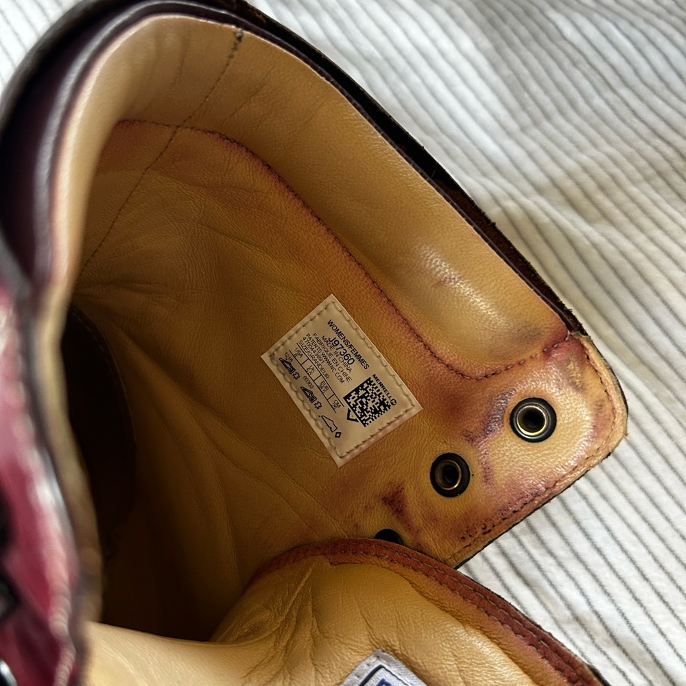 Merrell Special Edition Wayfarer Lace Up Boots Burgundy Leather - Picture 6 of 8